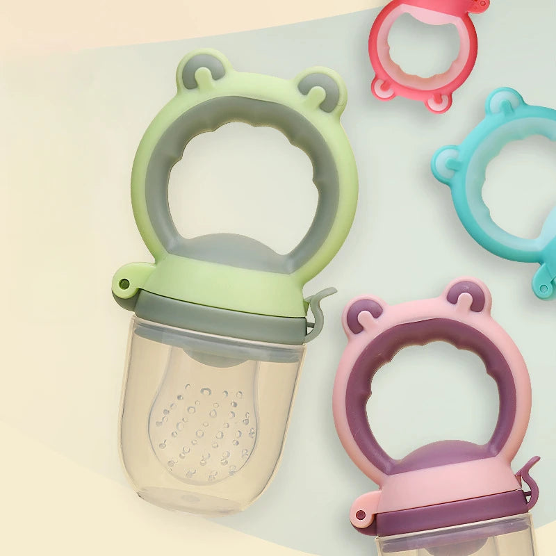 Nutri Baby - Chupeta Alimentadora para Introdução de Alimentos e Frutas de Silicone